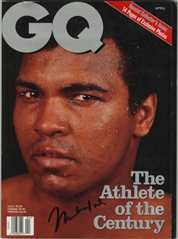 1998 Muhammad Ali Autographed GQ Magazine (PSA/DNA)